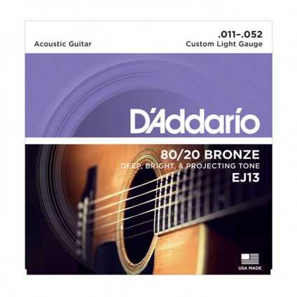 قیمت خرید فروش سیم گیتار آکوستیک 11-52 Daddario EJ13 Bronze